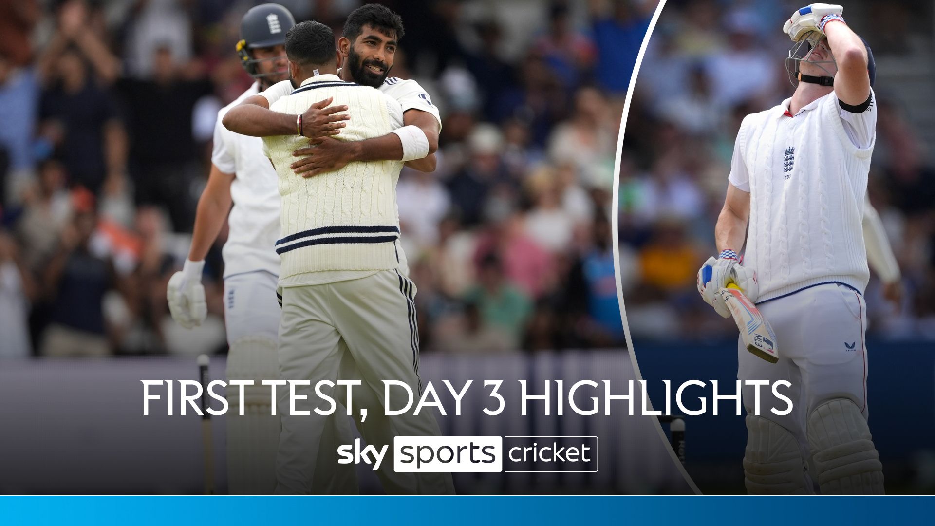 Highlights: Brook out for 99, Bumrah takes five, India claim slender lead!