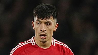 Image of Man Utd's Lisandro Martinez has been out since early February