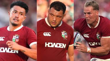 Marcus Smith (left) and Duhan van der Merwe (right) were two Lions players to struggle against Argentina, while Ellis Genge (centre) thrived