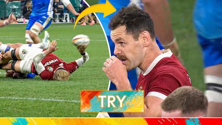 Henry Pollock followed a great burst of pace with a classy pass to set up Tomos Williams during the Lions' clash against Western Force