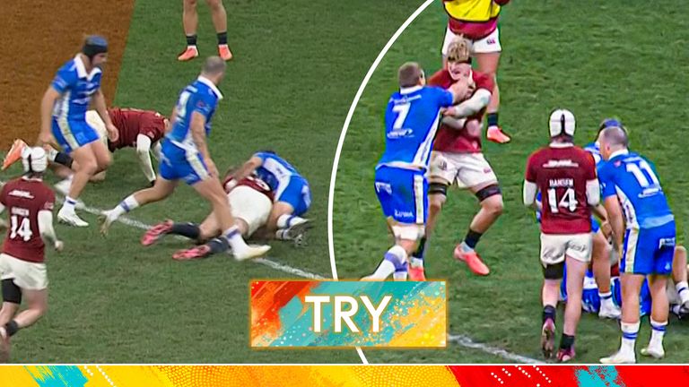 Finn Russell's quick-tap catches Western Force off guard and helps set up Elliot Daly try for the Lions!