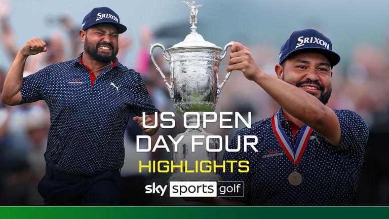 Highlights from the final round of the US Open from Oakmont Country Club, as Spaun claimed a maiden major title with a stunning 65ft birdie putt on the final hole