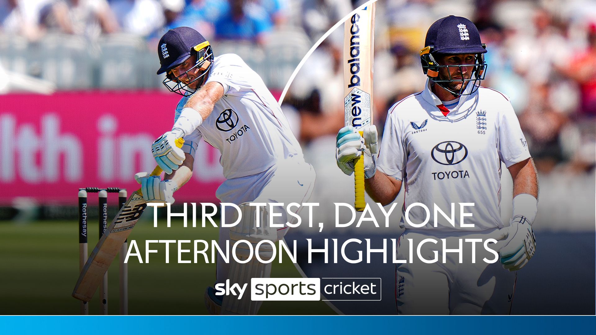 Highlights: Root hits fifty as England build against India