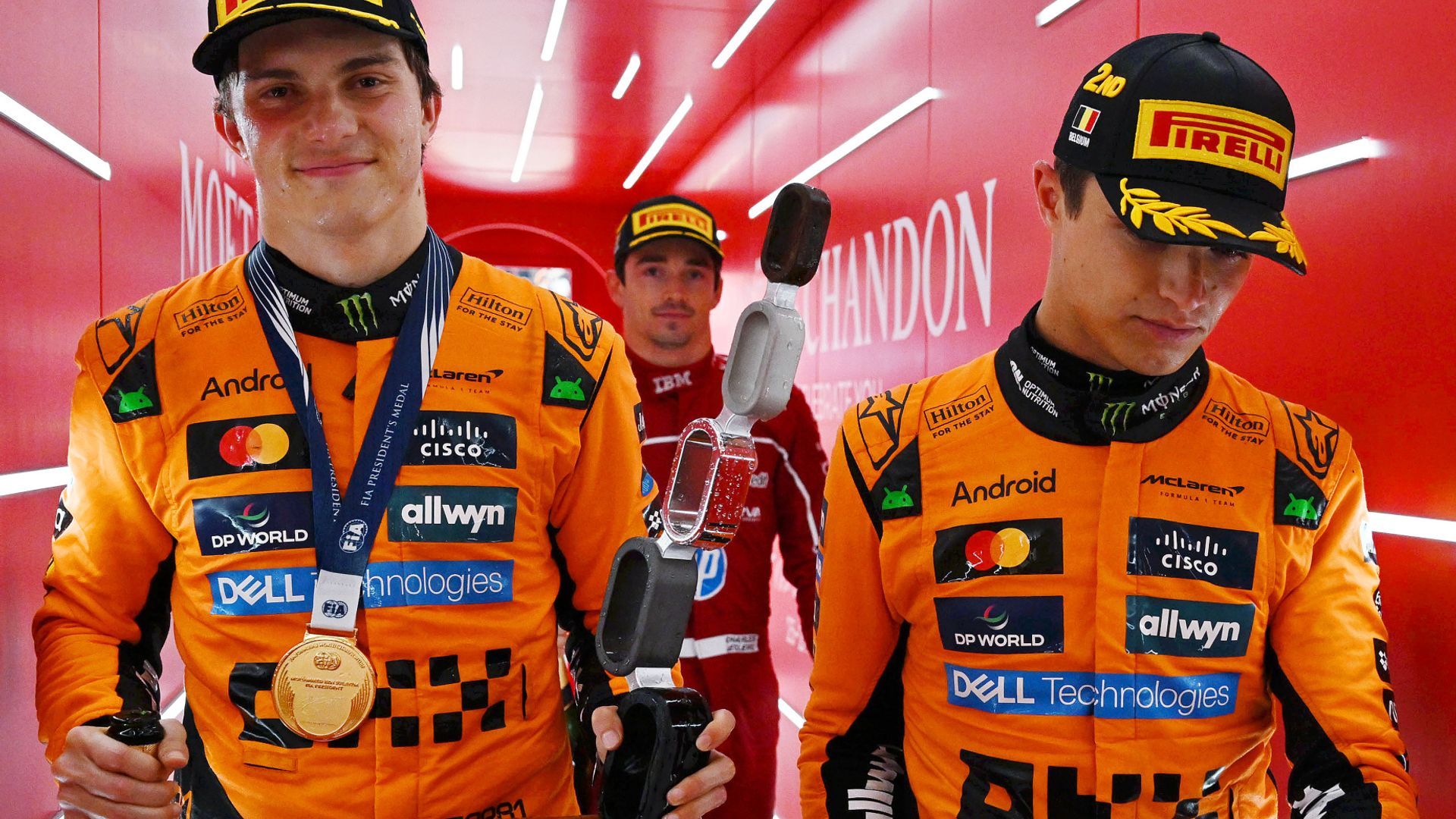 Piastri stretches title lead by passing Norris to win wet-dry Belgian GP
