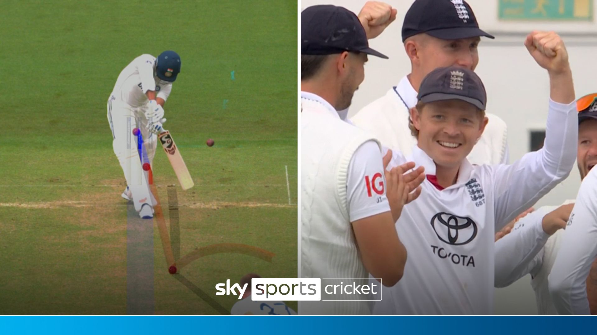 Finally! 15th time lucky for Pope on review as England dismiss Jaiswal!