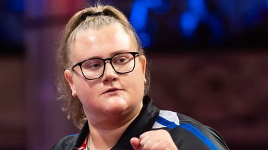 Beau Greaves rounded off the Women's Series season in style with a double triumph in Wigan. Pic: PDC 