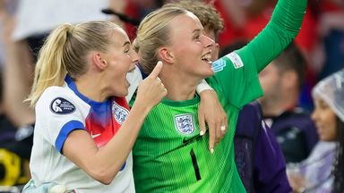 Hannah Hampton was twice England's penalty shoot-out hero as they won Euro 2025 in Switzerland this summer