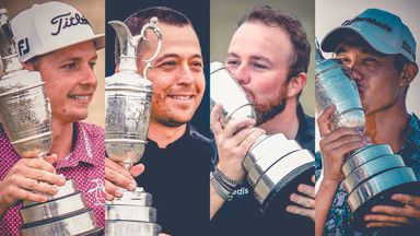 Former Open champions Cam Smith, Xander Schauffele, Shane Lowry and Collin Morikawa