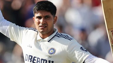 Gill now has four Test hundreds against England