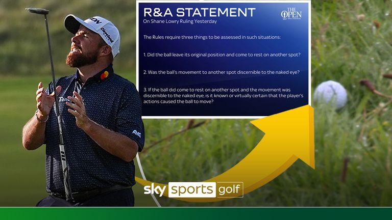 Paul McGinley explains what happened with Shane Lowry's penalty drama during the second round of the Open at Royal Portrush