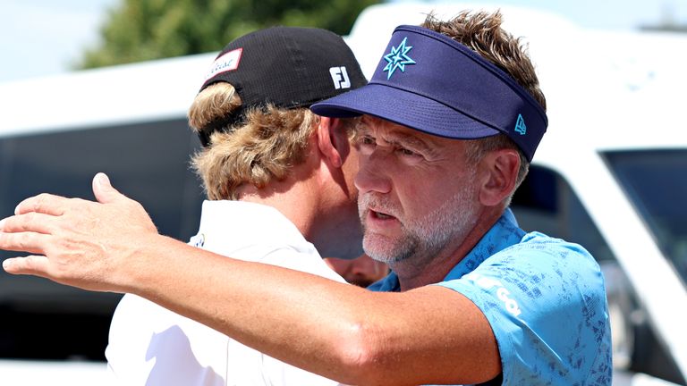 Ian Poulter (L) and his son Luke both failed to qualify