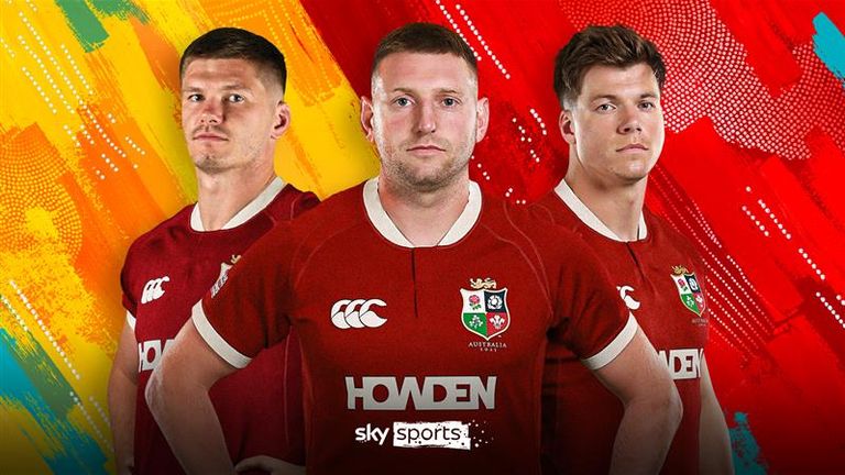Finn Russell is likely to be a key man for the British and Irish Lions again, while Owen Farrell (left) and Huw Jones (right) will be under pressure to perform