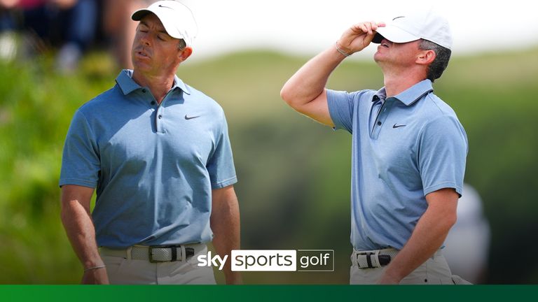 Rory McIlroy made a sloppy double-bogey on the par-four tenth hole to end his title run 