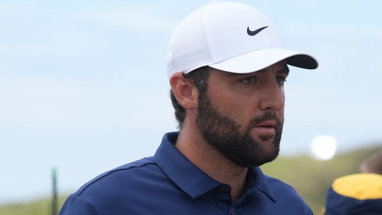 Scottie Scheffler was four shots or more ahead throughout his final round in Northern Ireland 