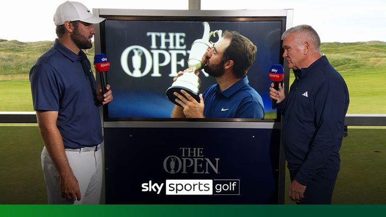 Scottie Scheffler claimed he felt at peace and fully in control of his game after winning The Open at Royal Portrush