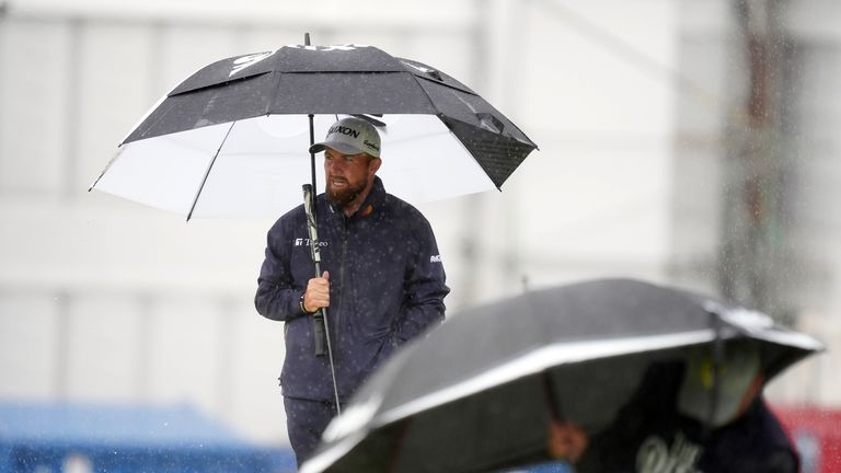 Lowry's penalty dropped him back to level par at the halfway stage