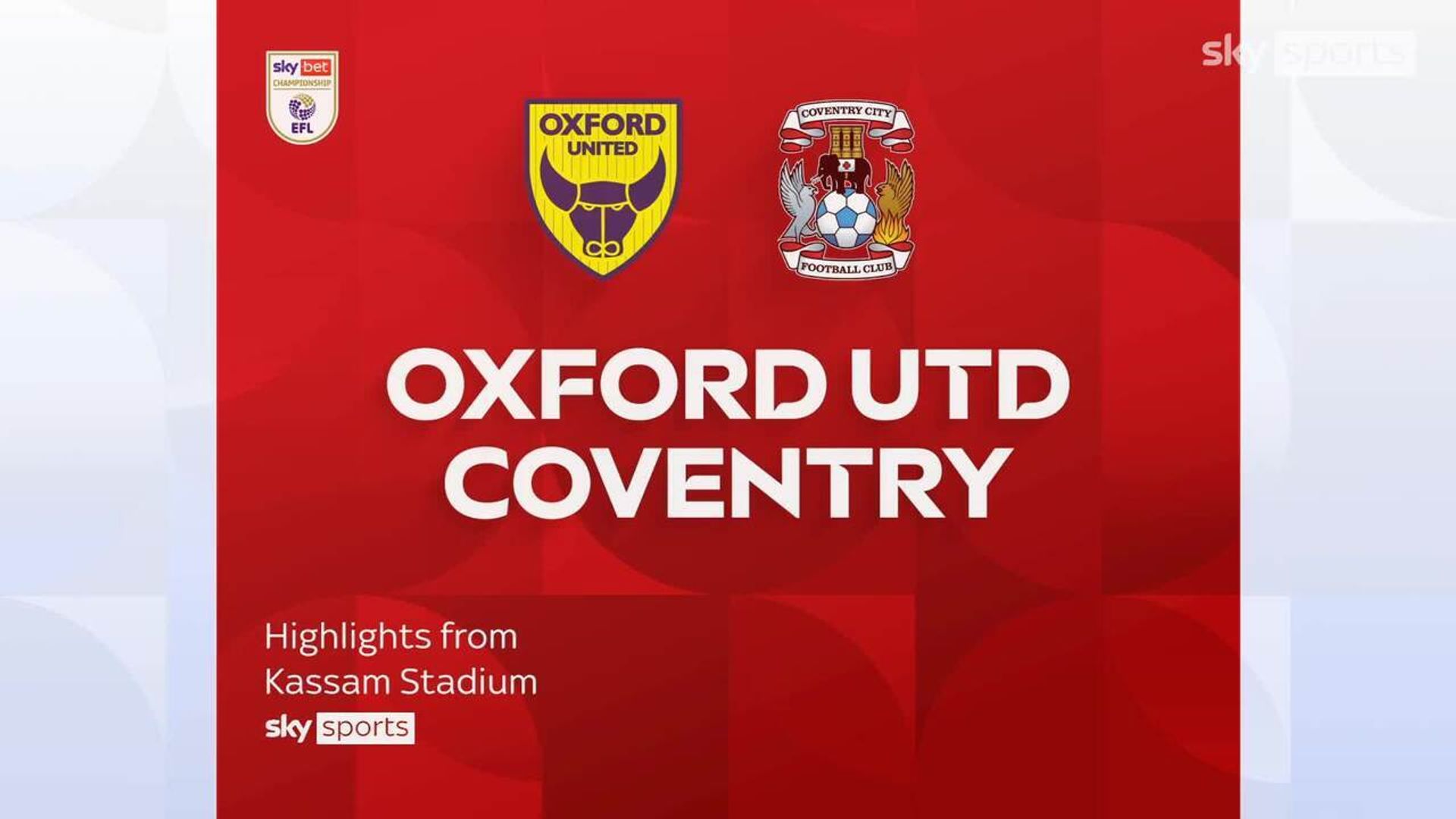 Oxford United 2-2 Coventry City 