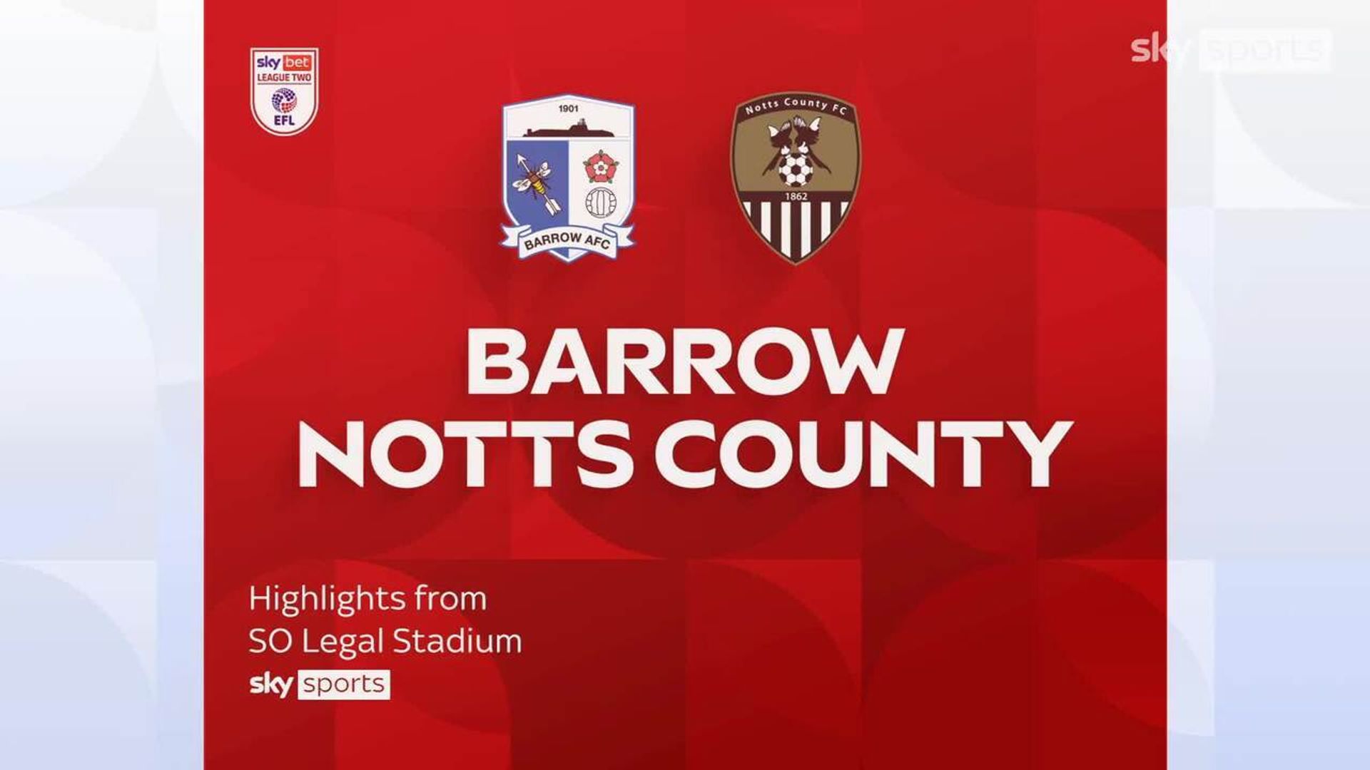 Barrow 2-1 Notts County