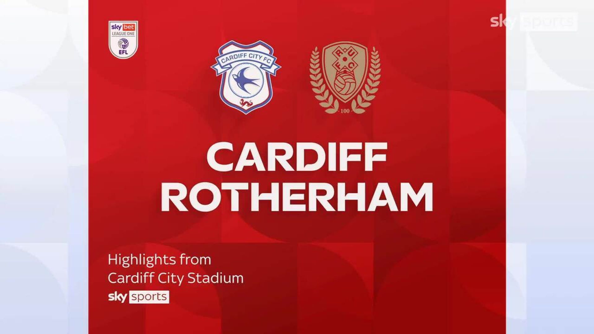 Cardiff 3-0 Rotherham
