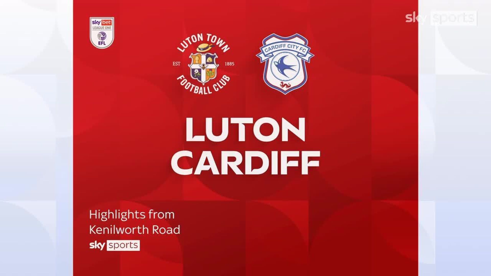 Luton 0-1 Cardiff