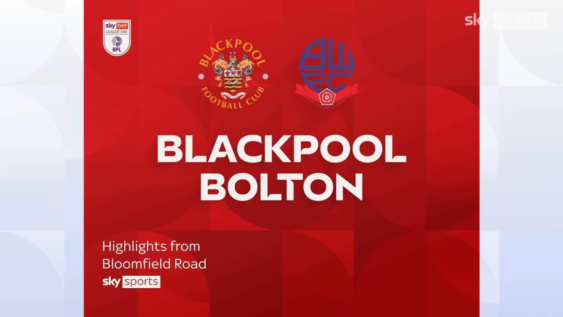 Blackpool 1-1 Bolton