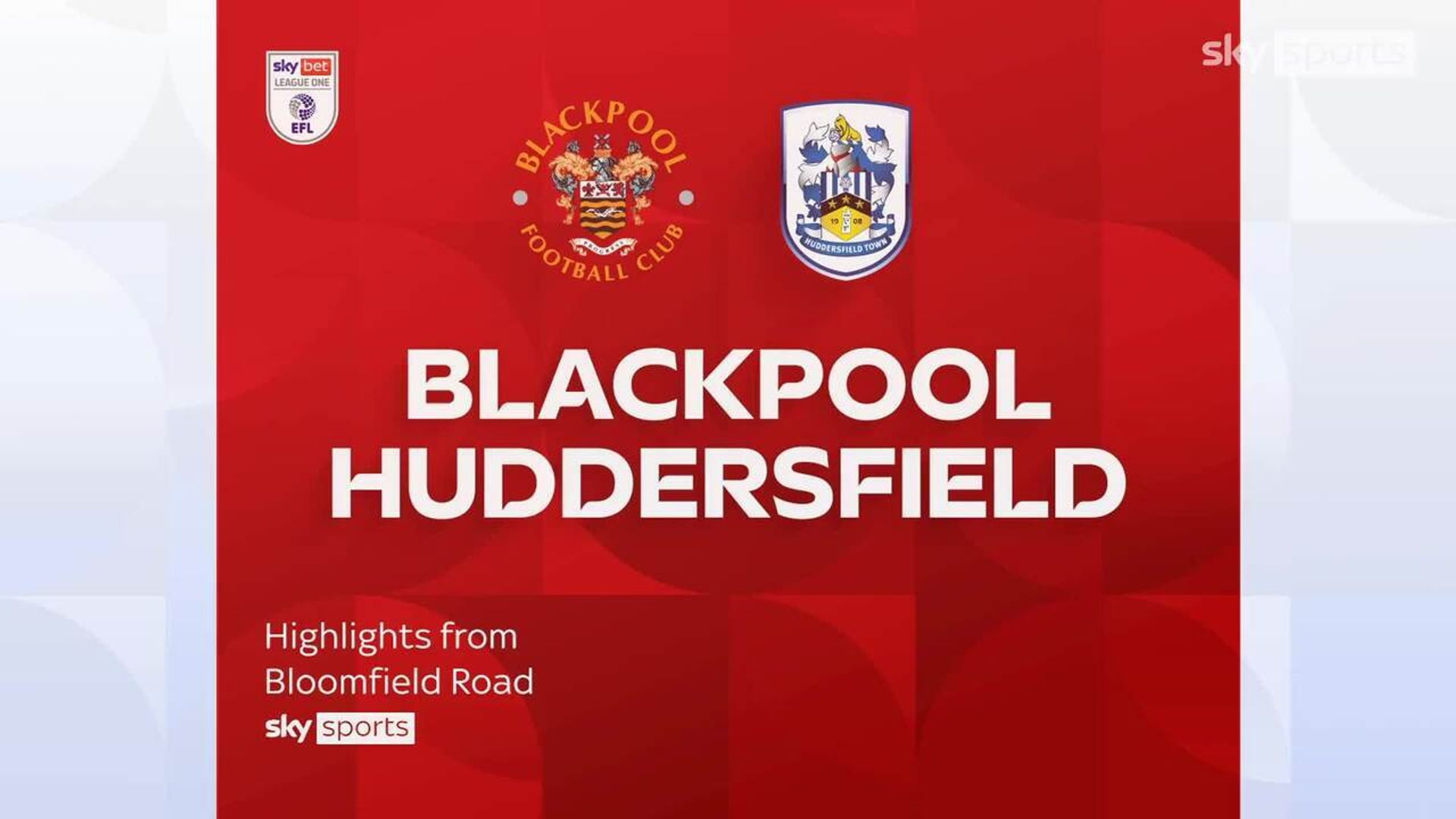 Blackpool 3-2 Huddersfield