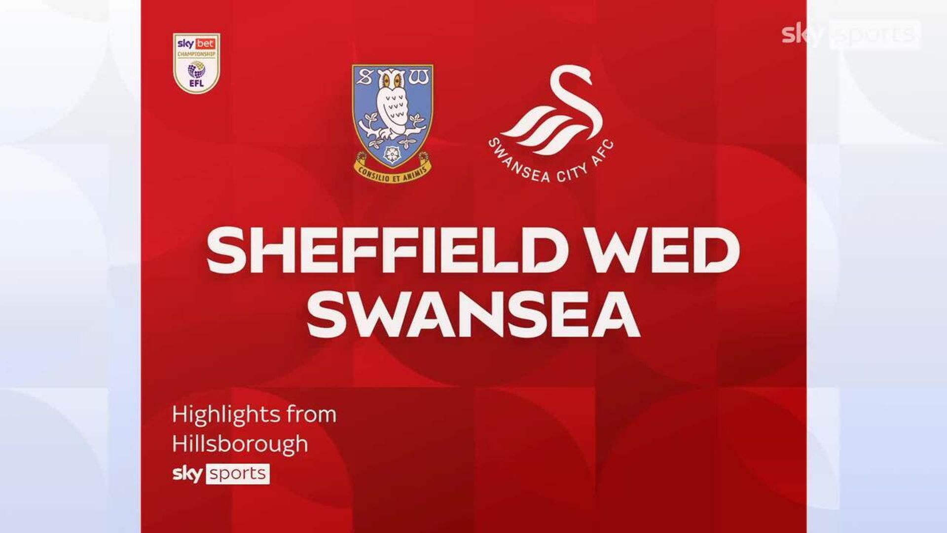 Sheff Wed 0-2 Swansea 