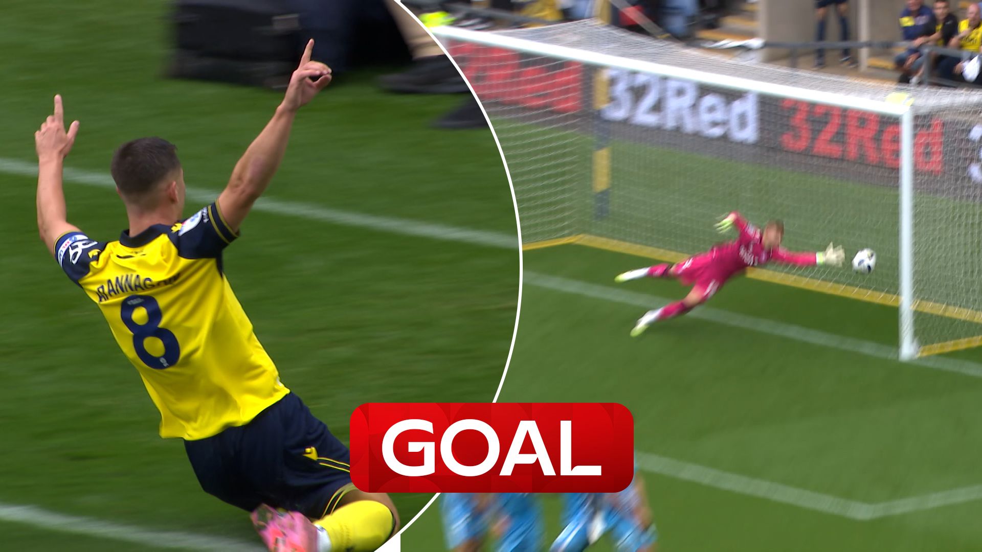 Brannagan scores outrageous free kick against Coventry!