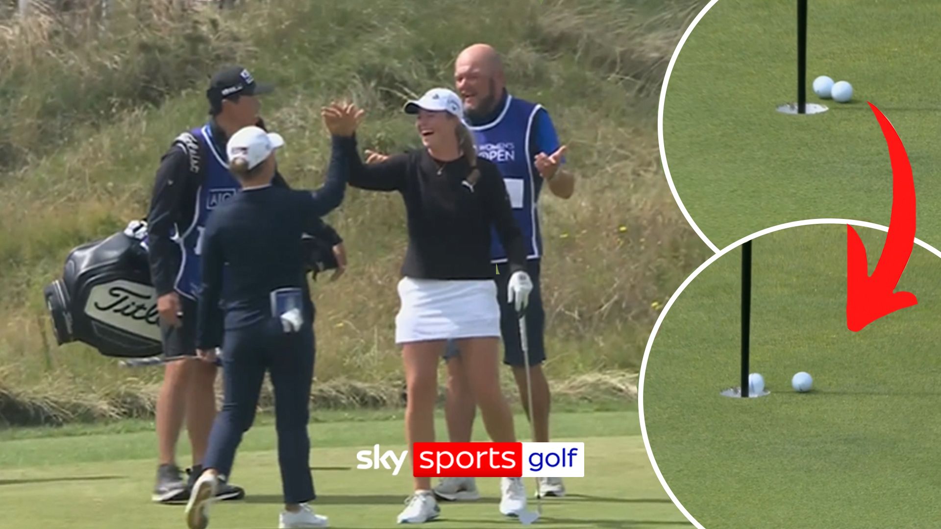 Best hole-in-one EVER? Rhodes makes INCREDIBLE ace off Kyriacou's ball!