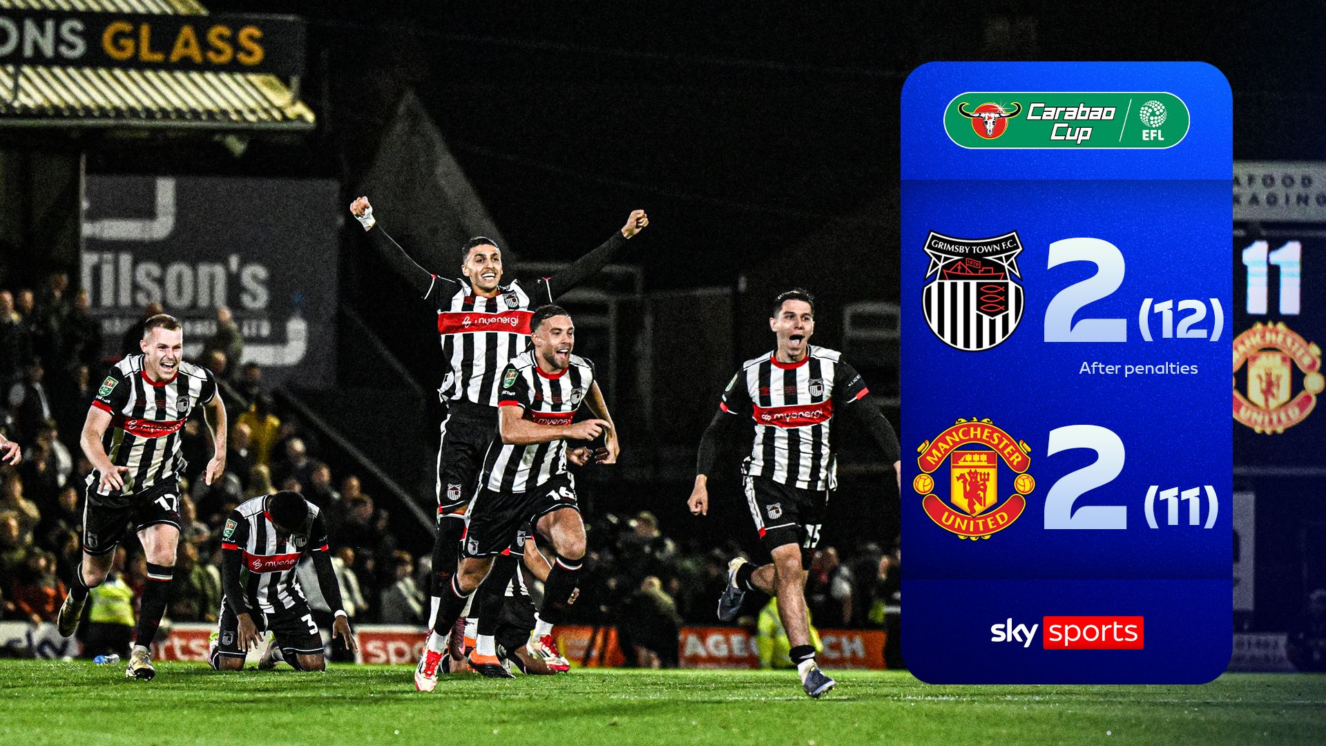 INCREDIBLE scenes! Grimsby dump Man Utd out in HUGE Carabao Cup upset!