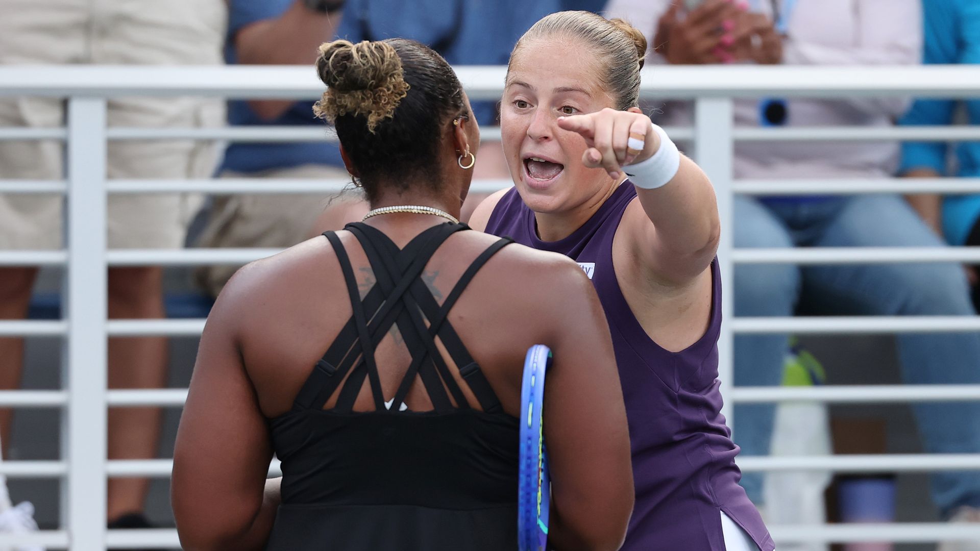 Ostapenko apologies for 'no education' comment to Townsend at US Open