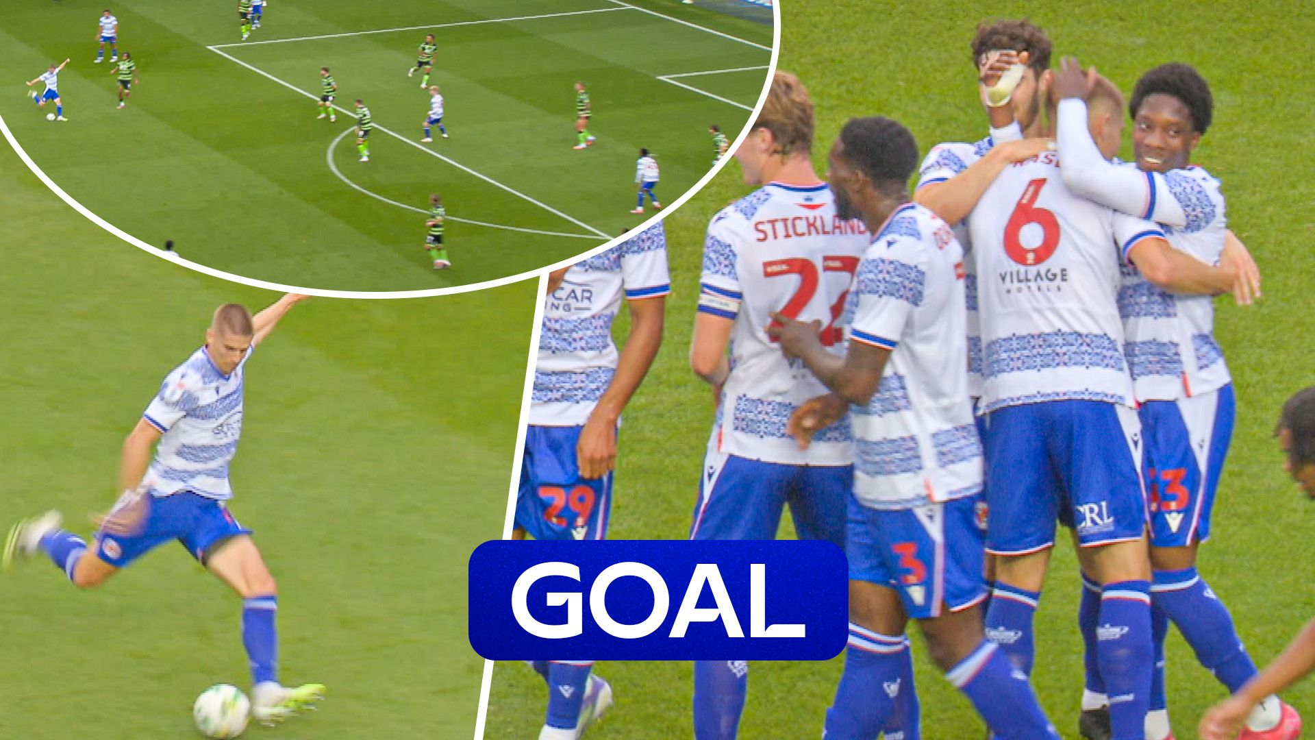 What a way to score first goal! Fraser hits long-range SCREAMER for Reading!