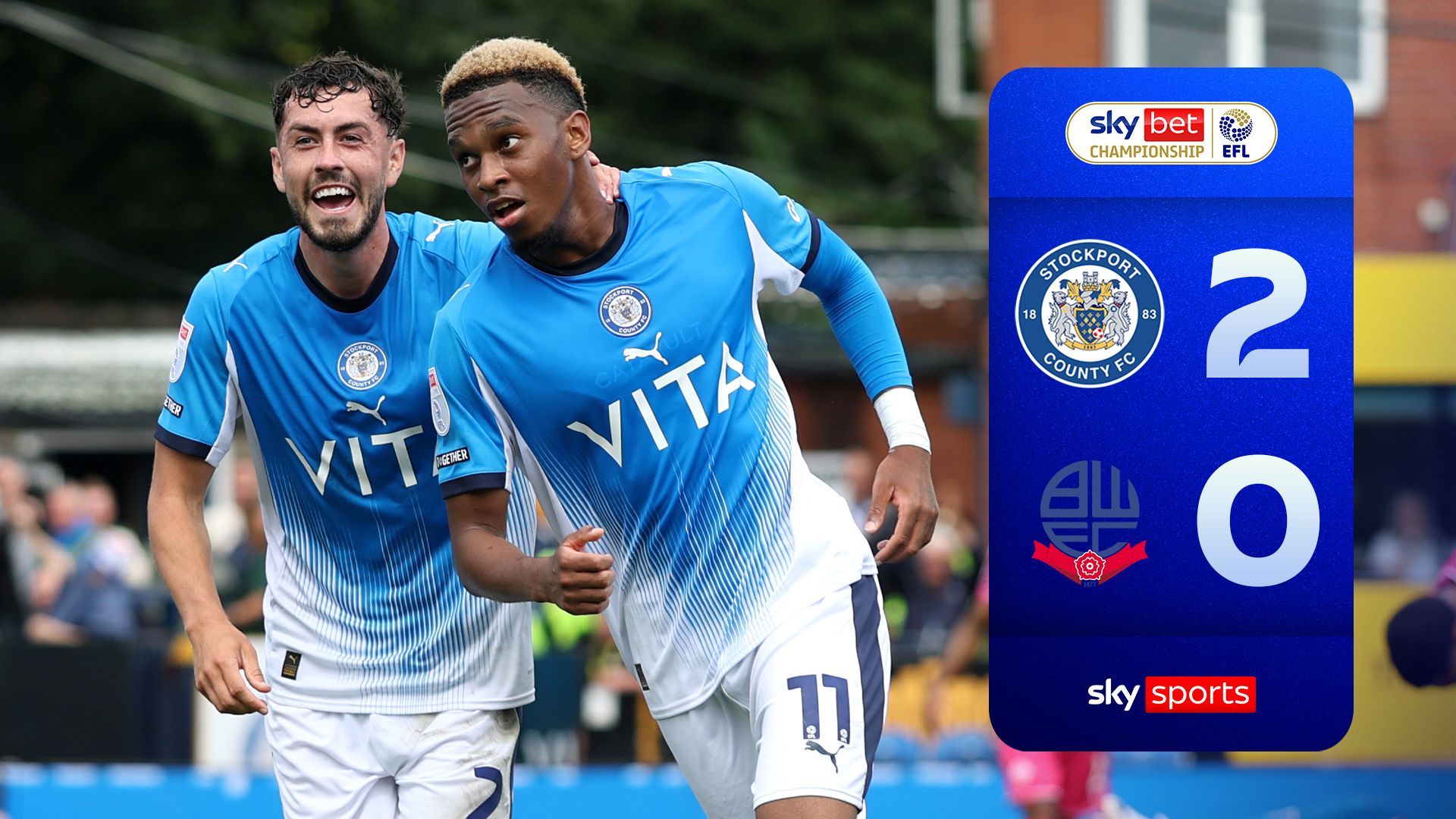 Stockport 2-0 Bolton
