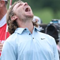 Tommy Fleetwood celebrated PGA Tour success at the Tour Championship 