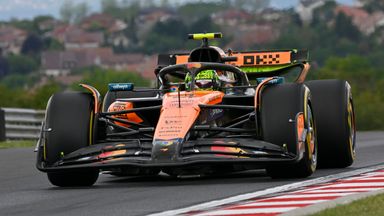 Lando Norris in action at the 2025 Hungarian Grand Prix in Budapest