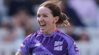 Kate Cross took two wickets in as many balls during Northern Superchargers' win over Southern Brave in The Hundred final