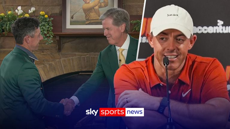 McIlroy said he took all 1,100 pin flags from The Masters shop after winning at Augusta National and that he finally felt like he 'belongs' after donning the famous Green Jacket