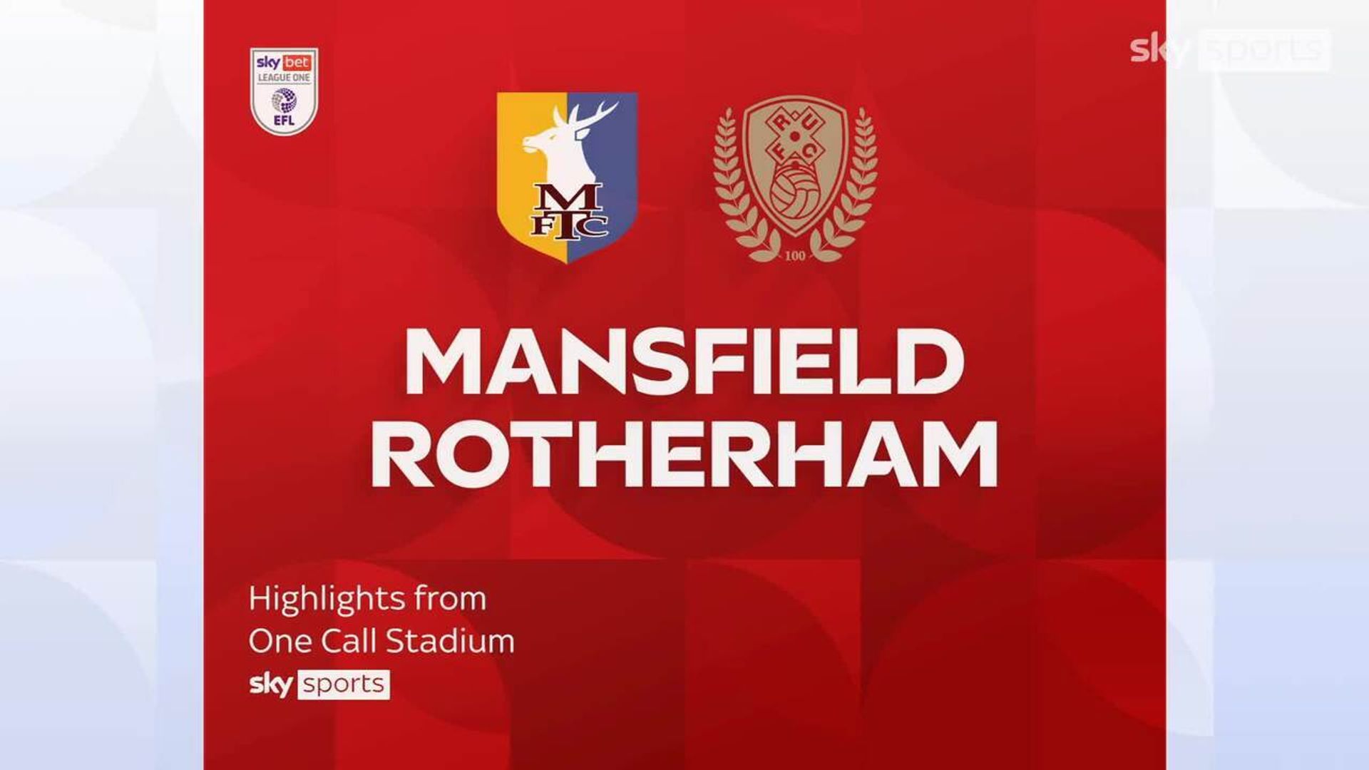 Mansfield 2-1 Rotherham