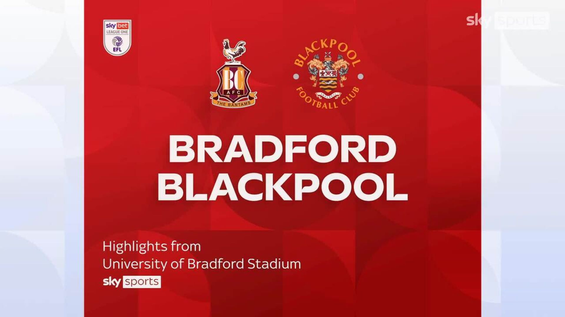 Bradford 1-0 Blackpool