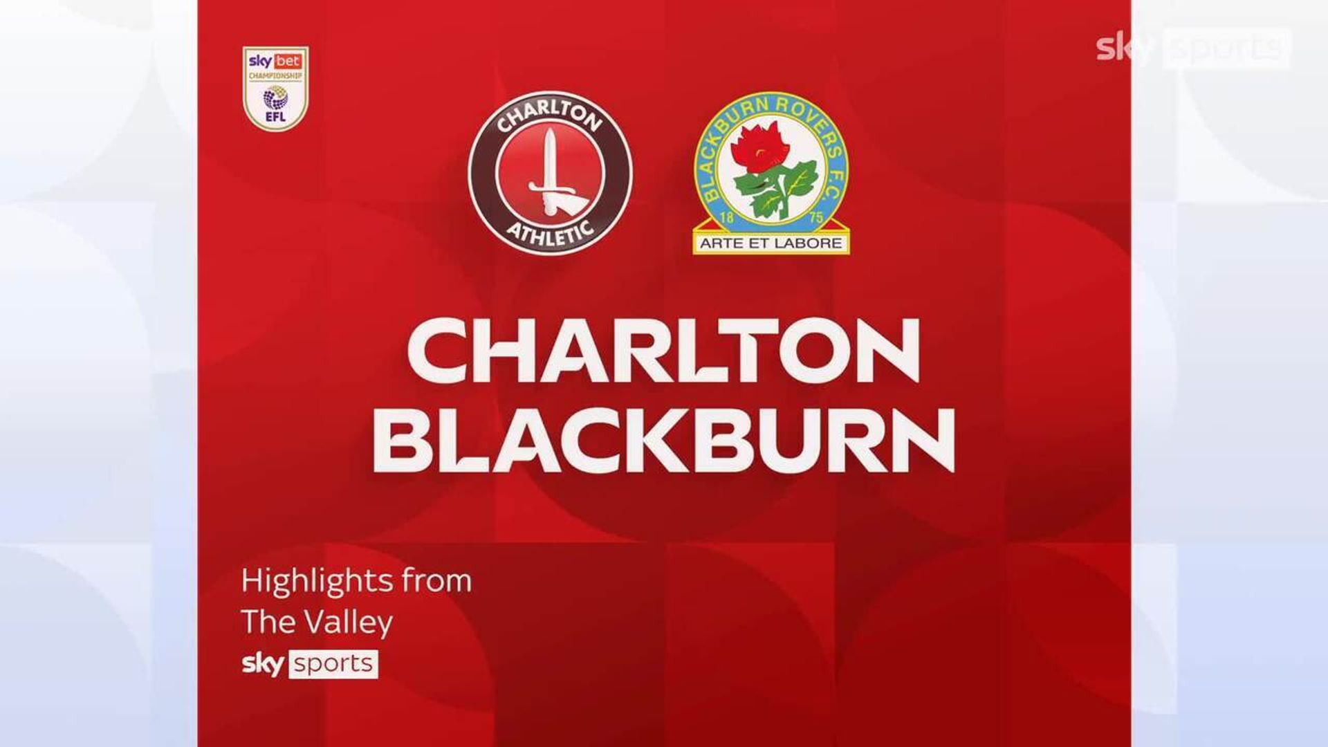 Charlton 3-0 Blackburn