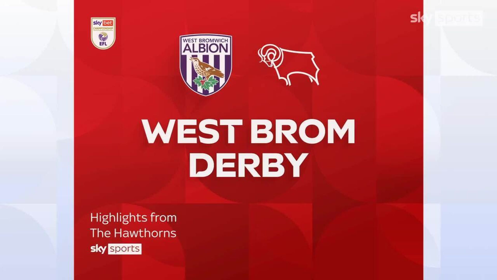 West Brom 0-1 Derby