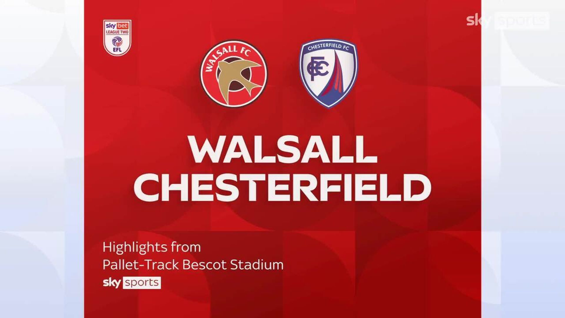 Walsall 1-0 Chesterfield