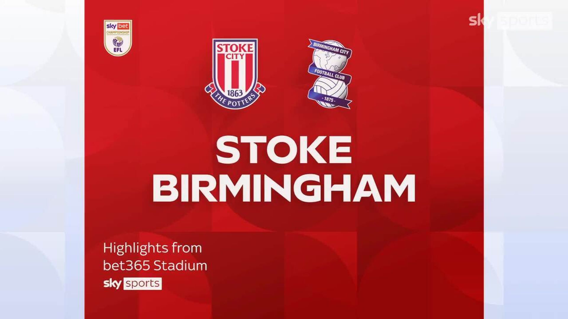 Stoke City 1-0 Birmingham