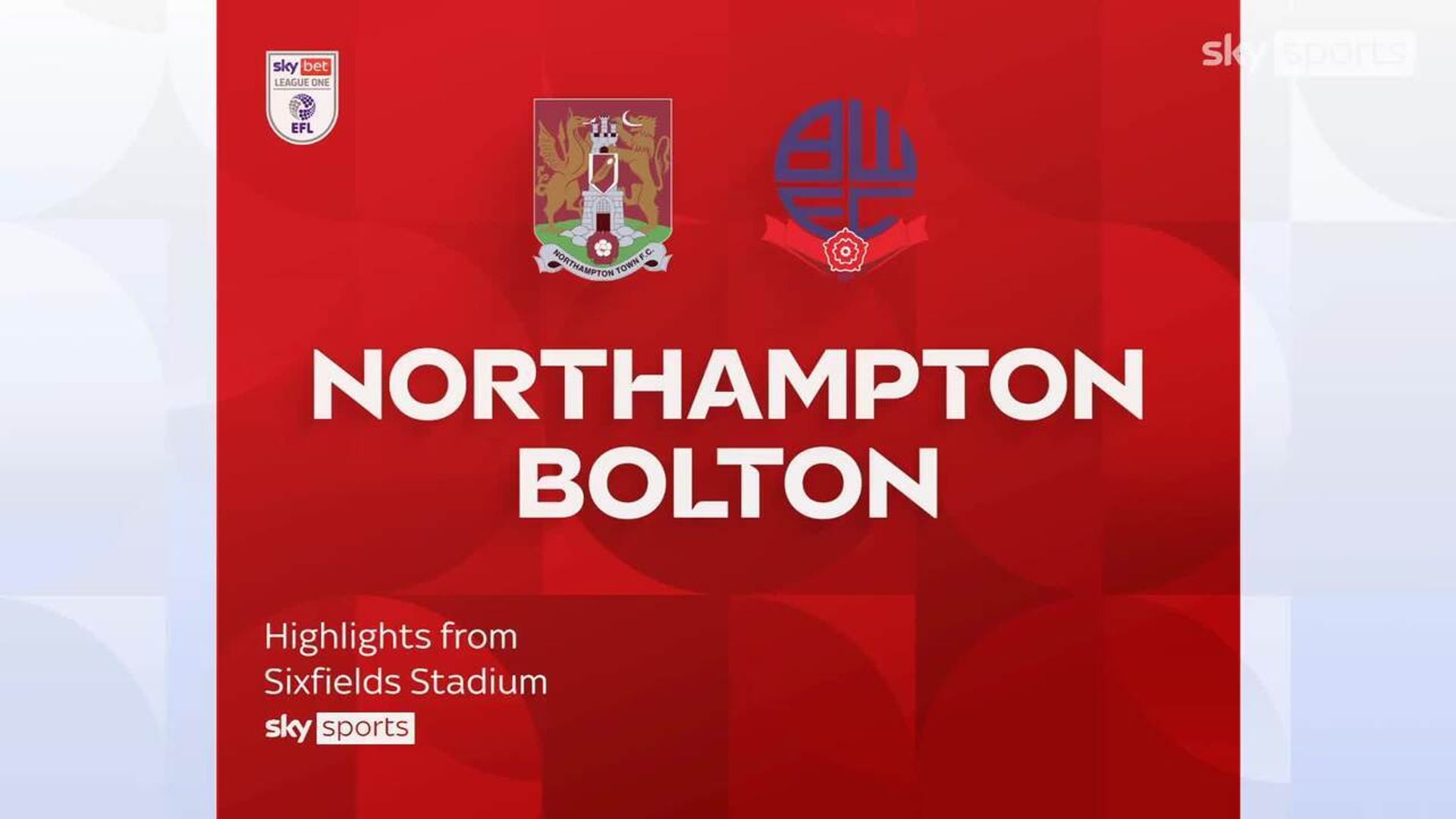 Northampton 2-0 Bolton 