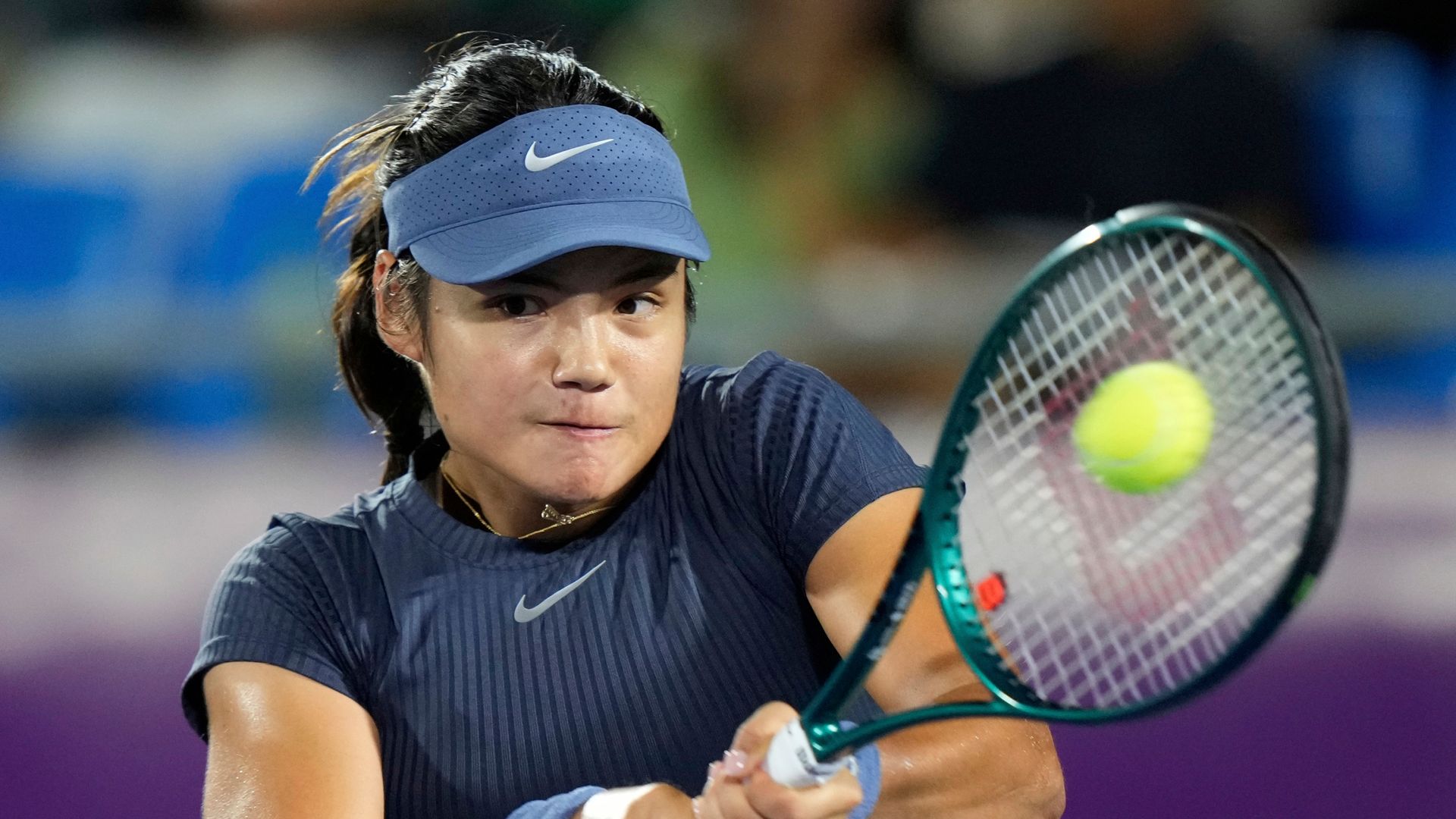 Raducanu claims first victory in China to ease into third round