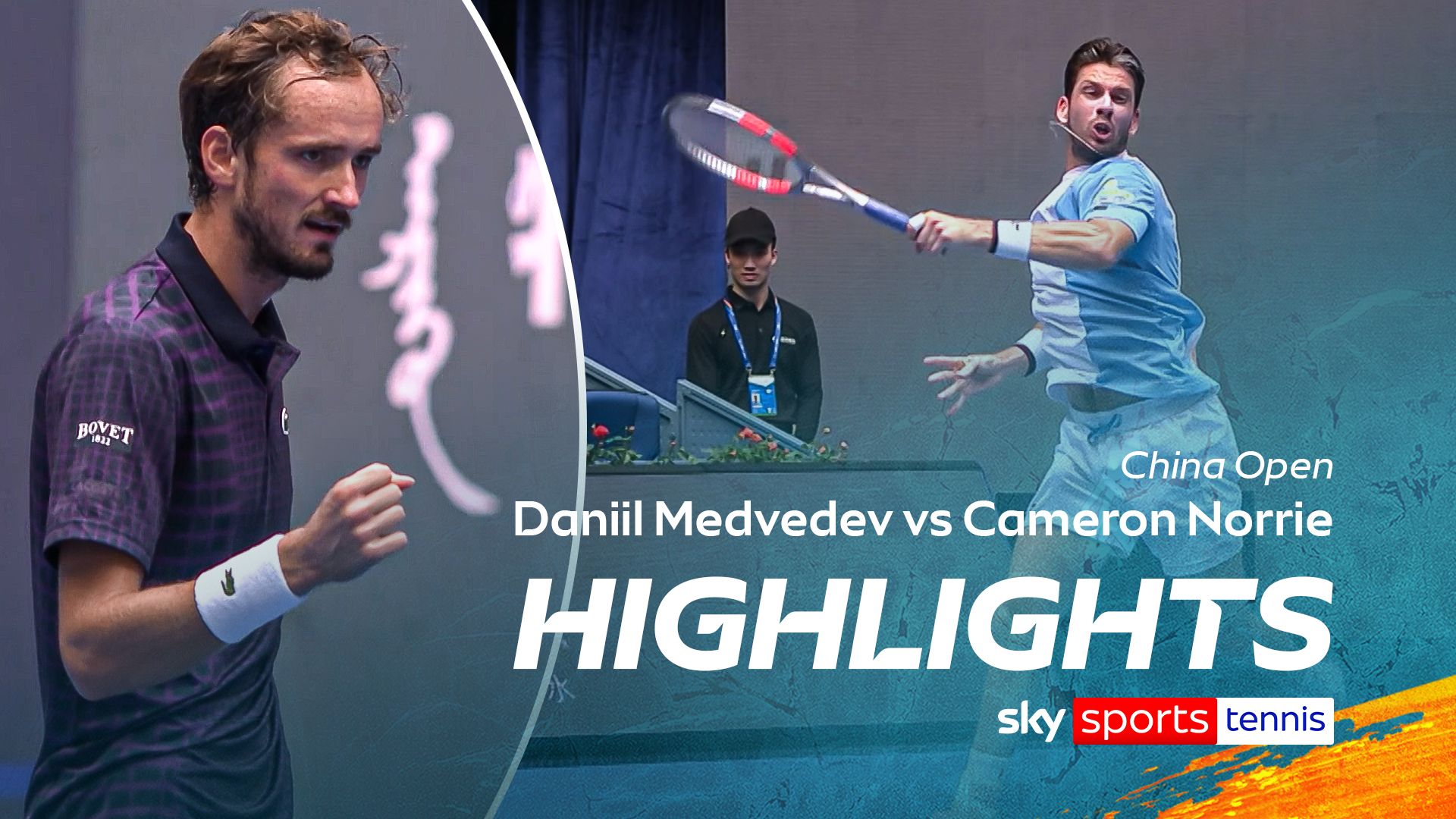 Norrie falls to Medvedev in China Open