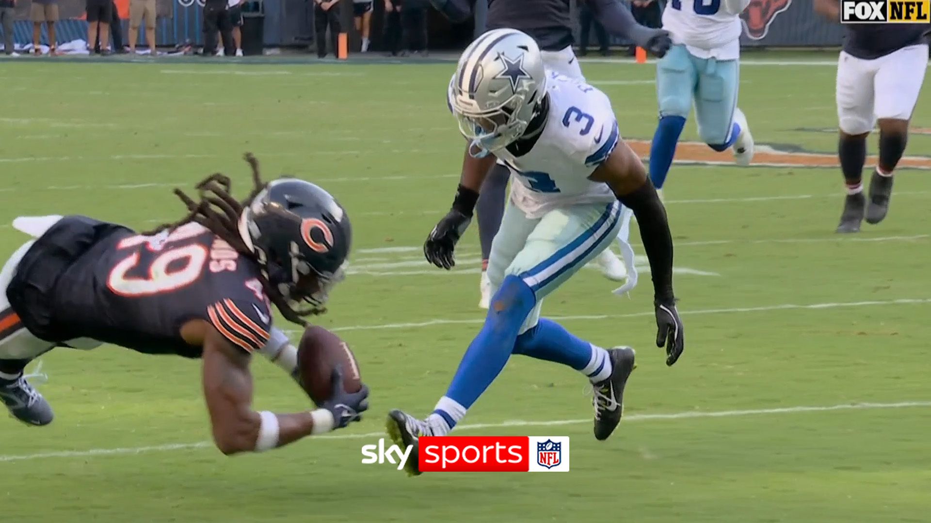 Pickens SMASHES helmet after Cowboys interception!