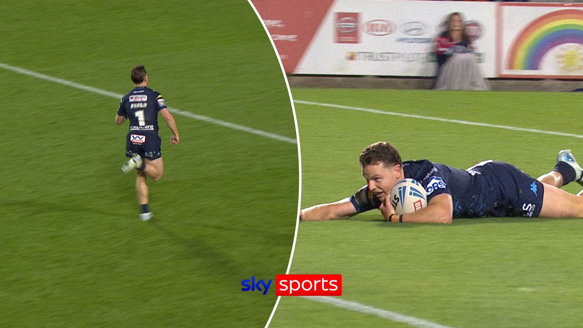 'No one will catch him!' | Field goes the distance from own try line to extend Wigan lead