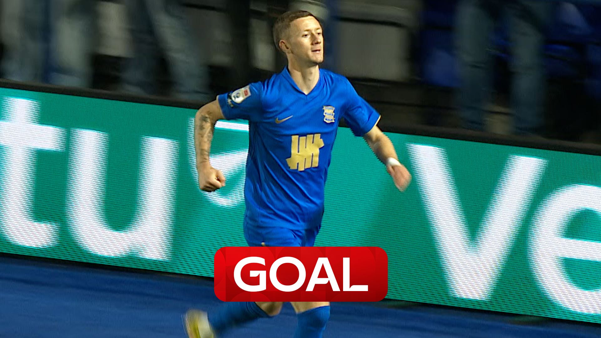 Stansfield pounces on Wednesday's defence to give Birmingham the opener 