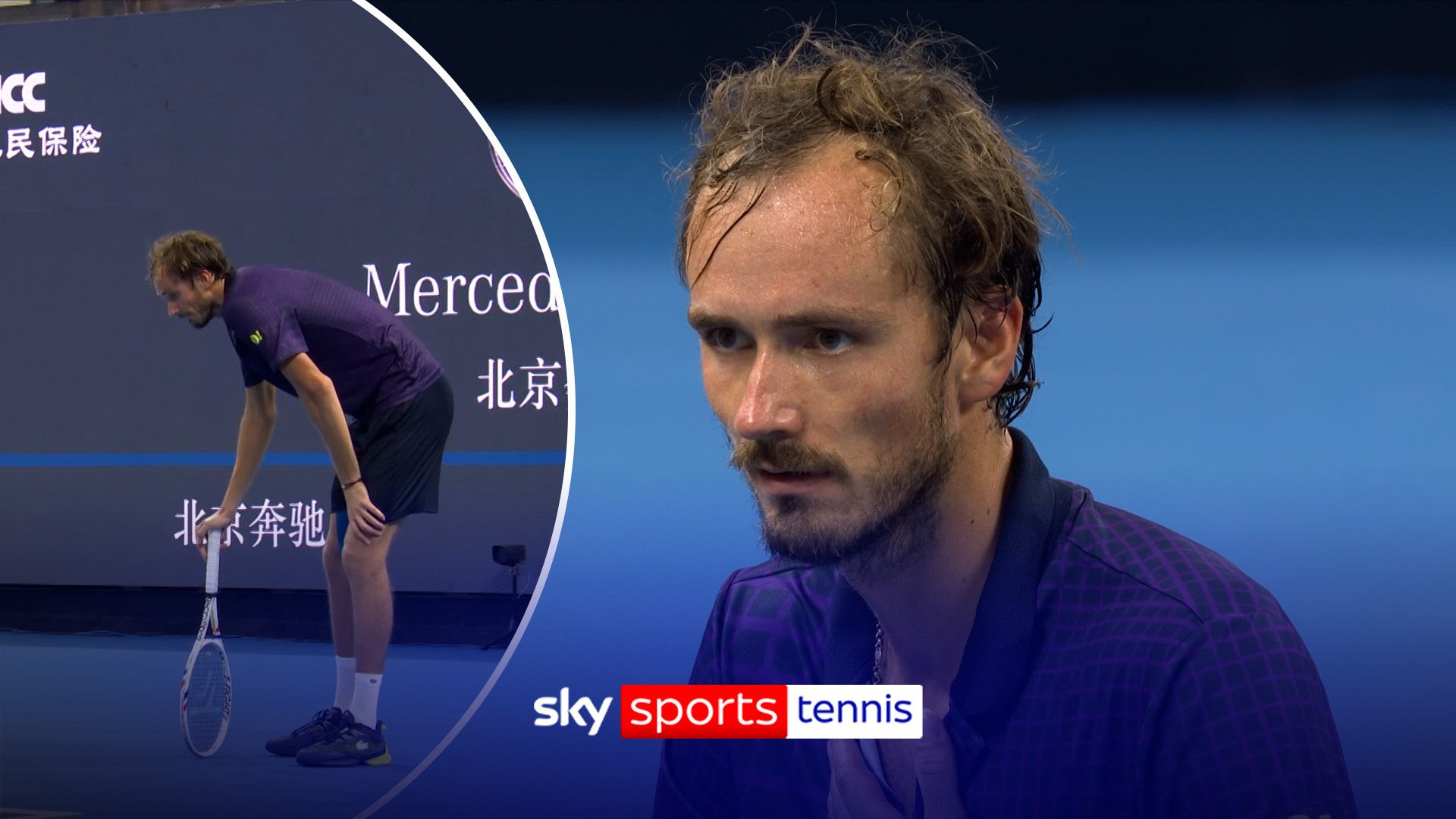 'Who are you!?' - Medvedev fumes at umpire before later retiring